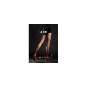 Unique Collants 20 DEN - Noir et Rouge